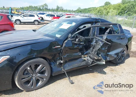 2021 Acura Tlx A-Spec Package z USA, uszkodzony, nr VIN 19UUB5F51MA006452